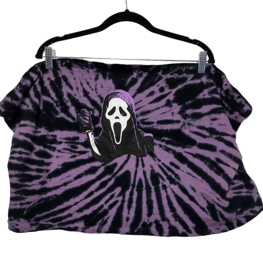 Hot Topic Scream Ghost Face Tie Dye Tube Top Size 5X